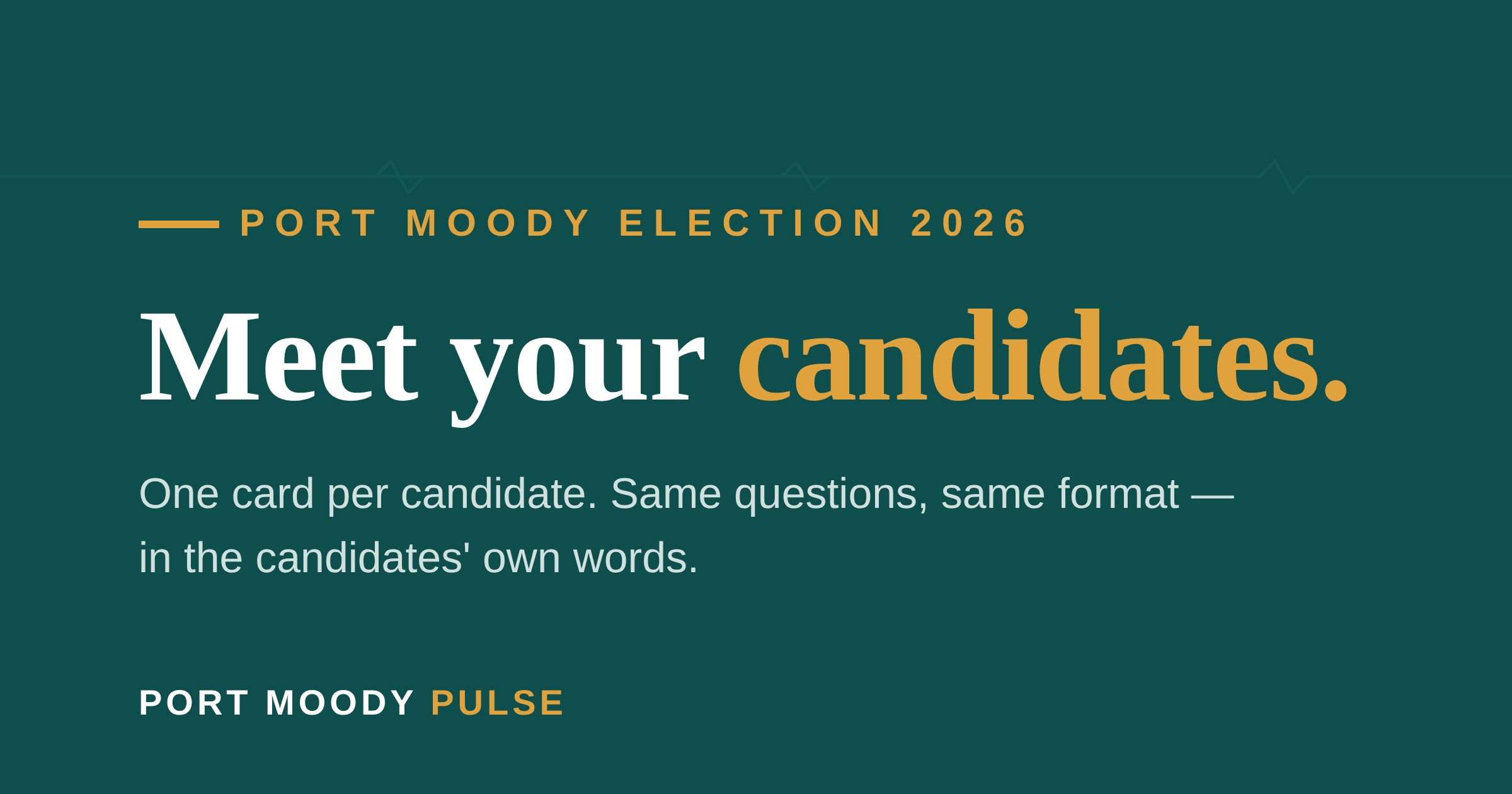 Port Moody Pulse voter guide
